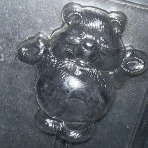 Vintage 1984 Apollo Clear Teddy Bear Lollipop Mold